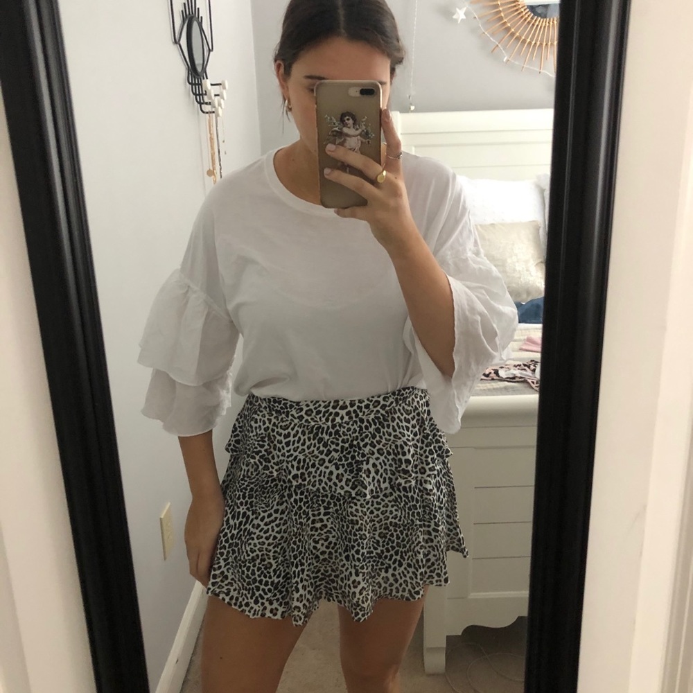 zara cheetah skirt